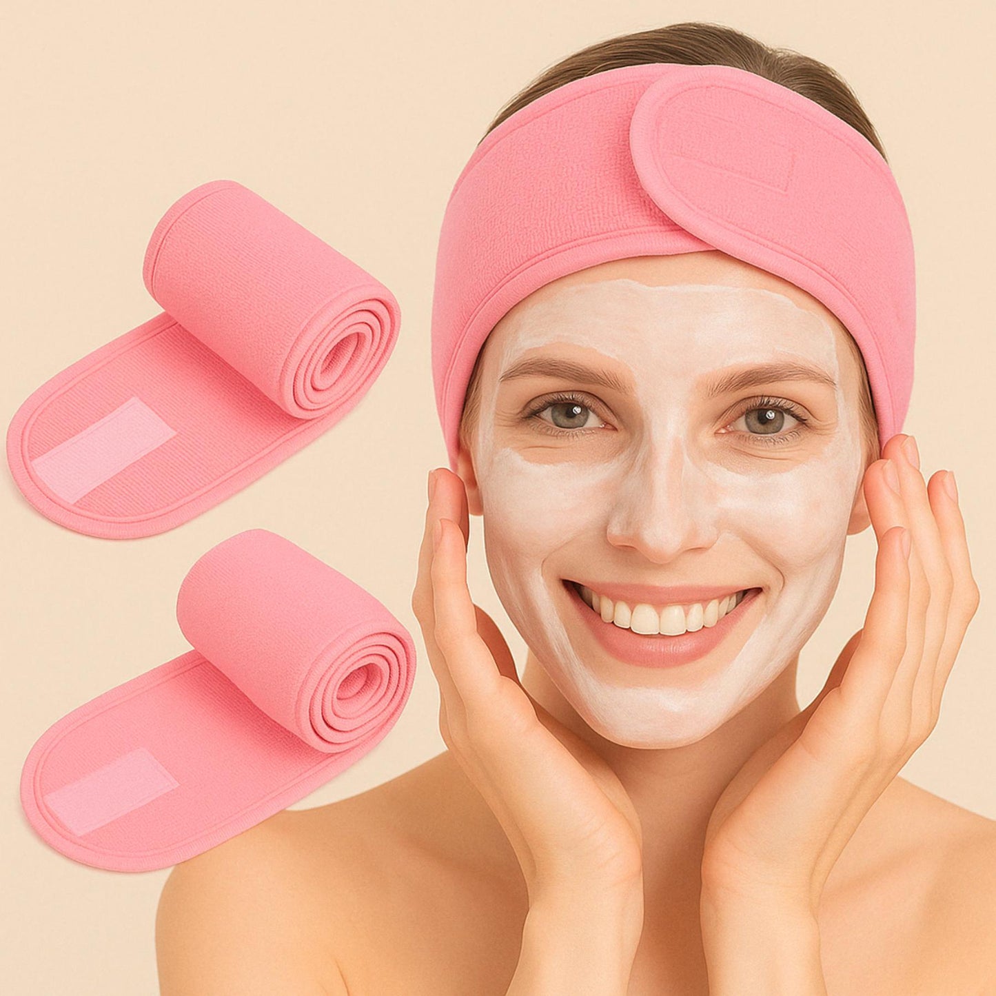 Bandeau Cosmétiques Réglable pour soin visage-Safi Rituals