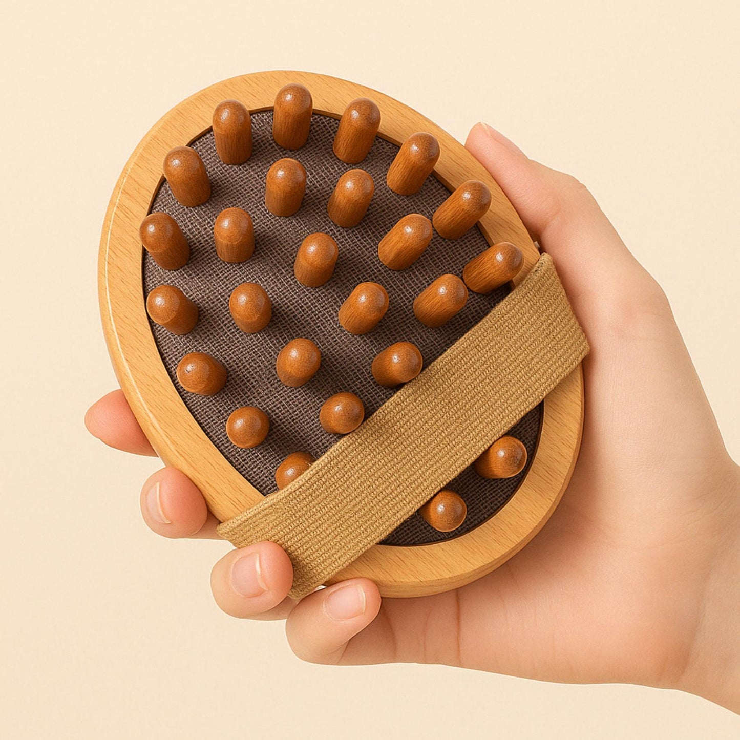 Brosse de Massage Anti-Cellulite – en Bois Naturel - Safi Rituals