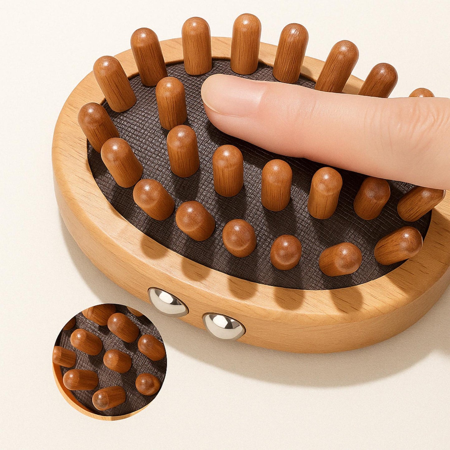 Brosse de Massage Anti-Cellulite – en Bois Naturel - Safi Rituals